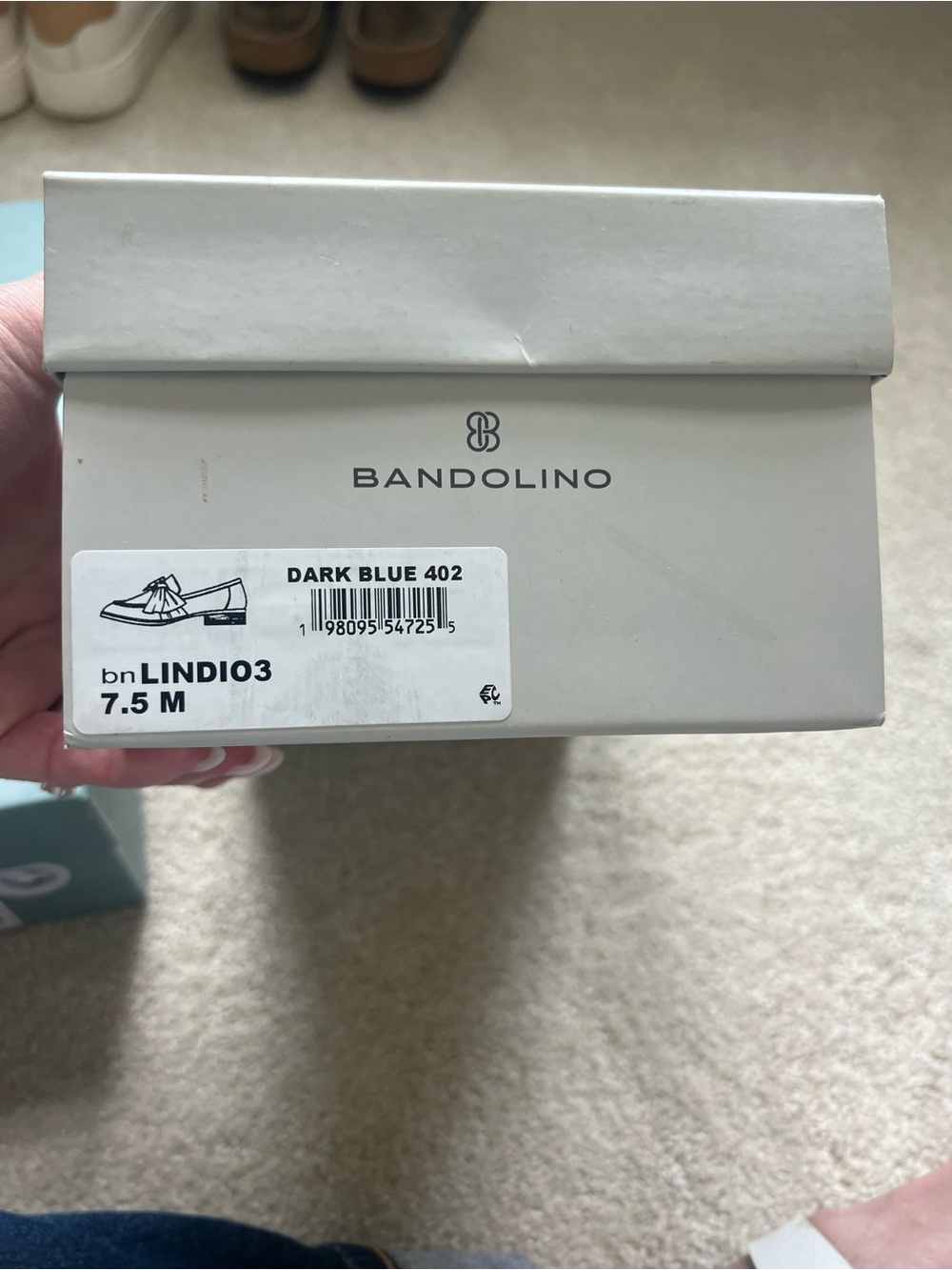 Bandolino Navy Patent Loafers with Bow Accent - Picture 5 of 6